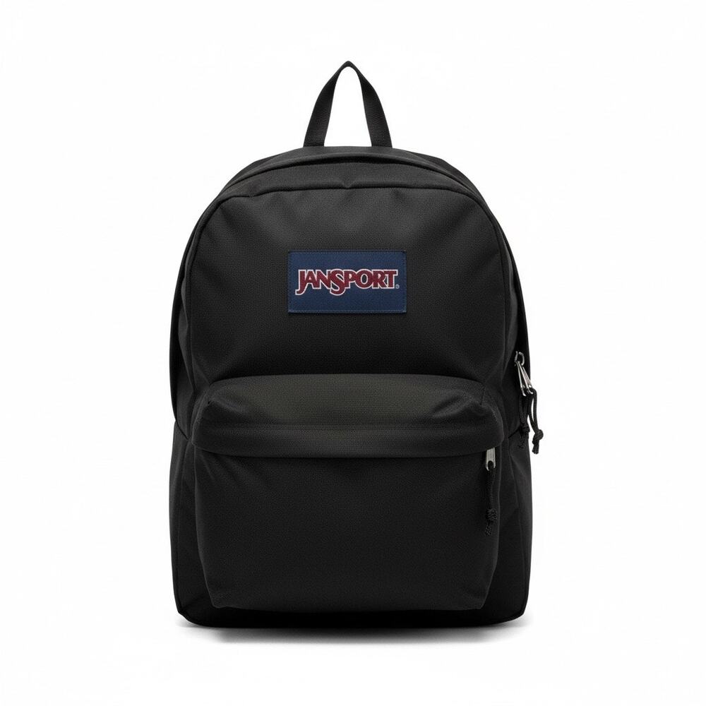 JanSport SuperBreak One Backpack Black School Bookbag JS00T501 Lightweight New